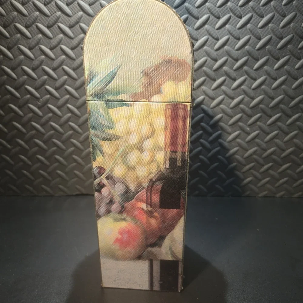 New Elements Single Wine Gift Box w/ Grapes - 14 3/4